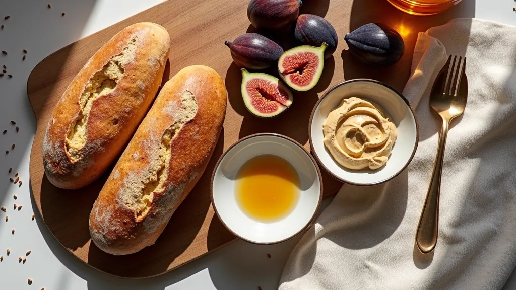 Mesa mediterránea con tahini Sésara